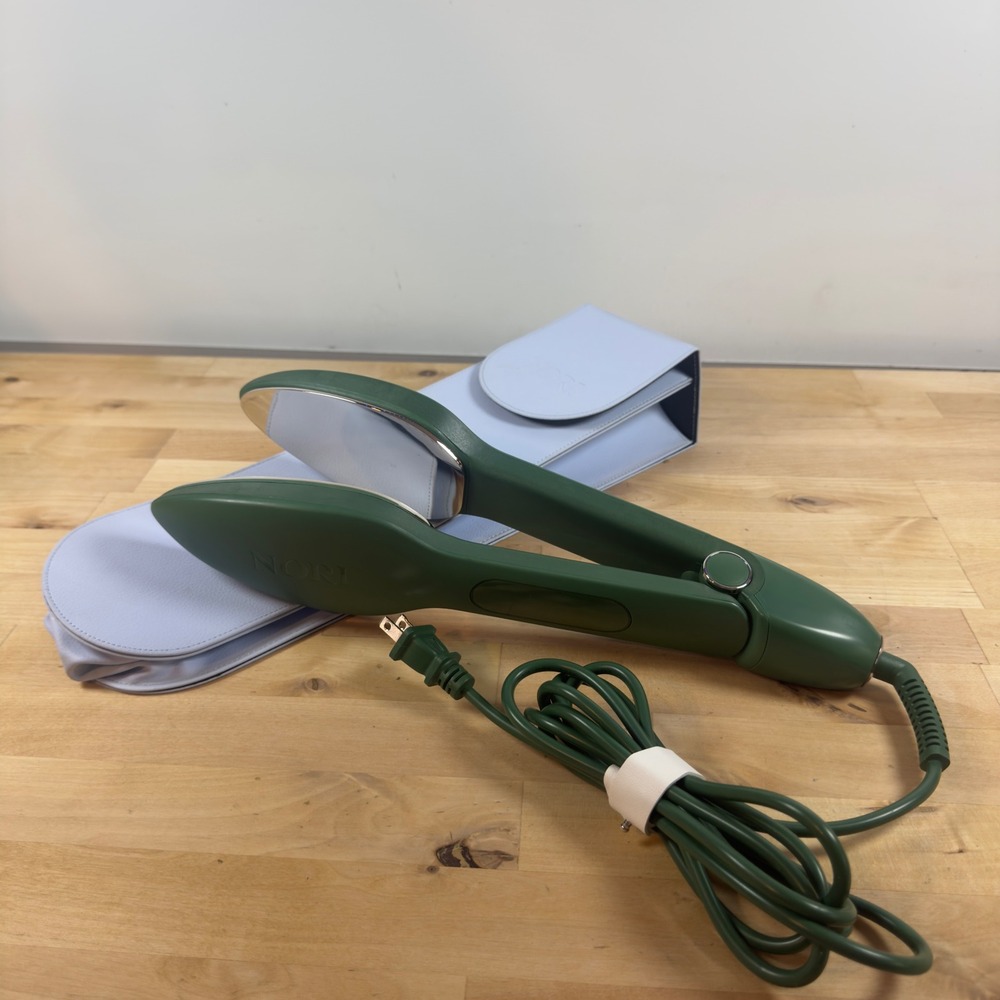 Nori Press Compact Handheld Steam Iron Green N2-2GN with Case Travel Portable
